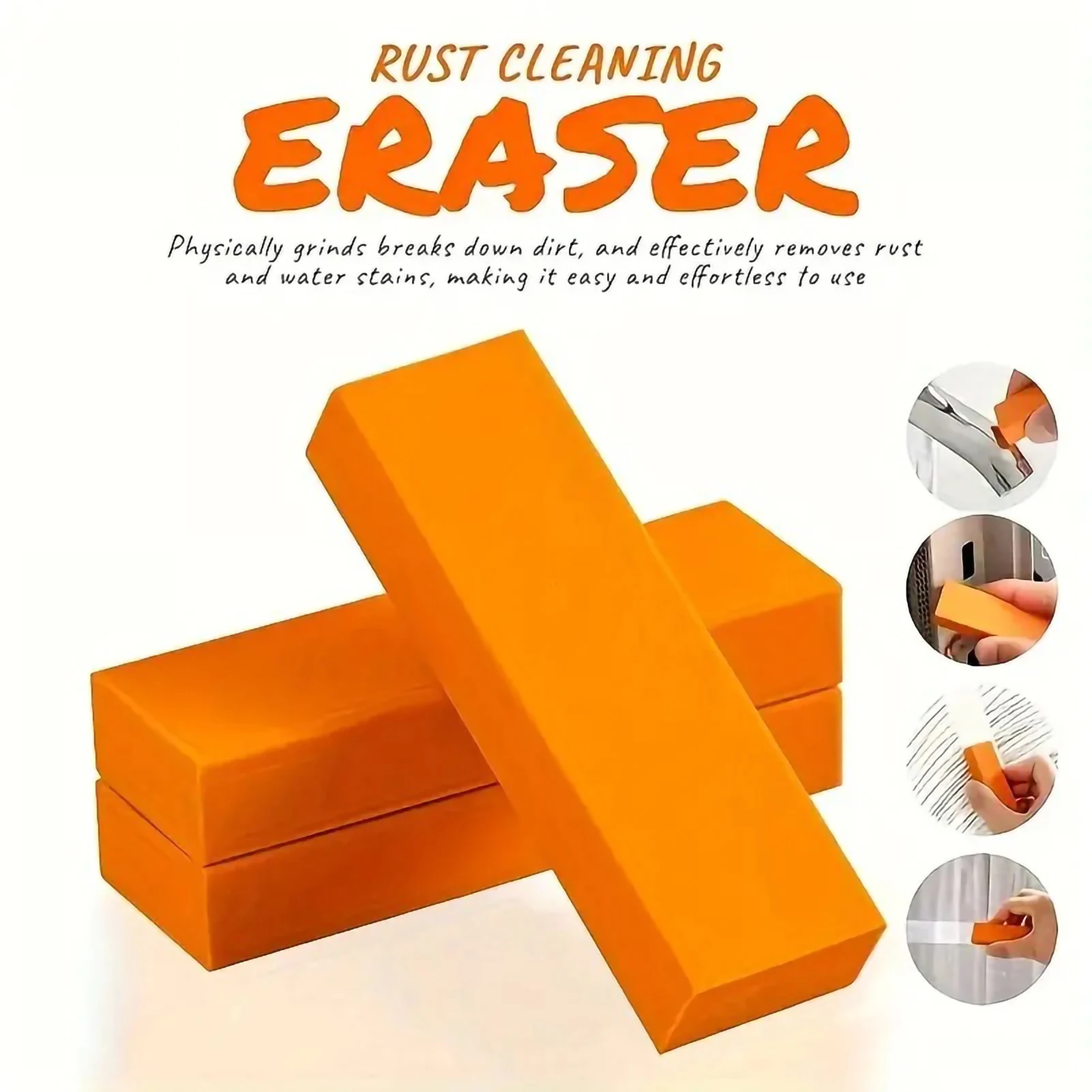 

Stainless Steel Decontamination Rubber Eraser Kitchen Faucet Limescale Eraser Bathroom Glass Rust Remove Stain Cleaning tool