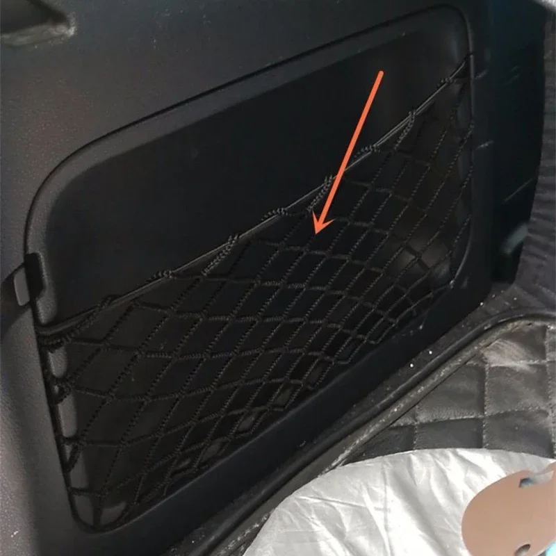 Anti-corrosion Pocket Black Accessories Tuck Net Bag String For Benz Fortwo 451 2009-2014