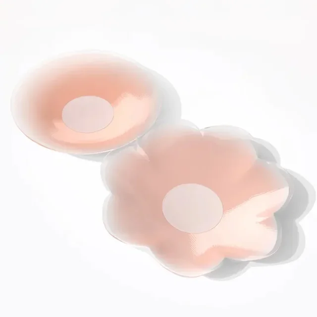Get 6 silicone nipple covers for women that are reusable. These breast lingerie bra stickers are invisible and provide a lift-up effect. Use the adhesive pads to cover your breast nipples and enjoy the comfort.