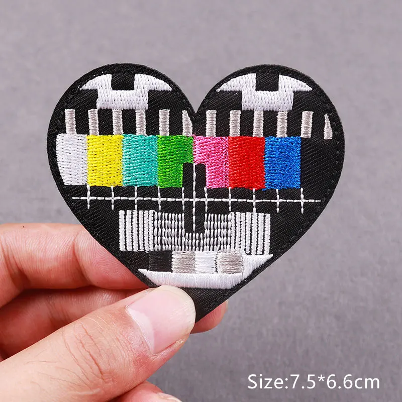 Gestickte Patch Horrorfilm Patches auf Kleidung Schädel Kleidung Thermo kleber Patches DIY Hippie Kleidung Aufkleber Zubehör – Detail 12