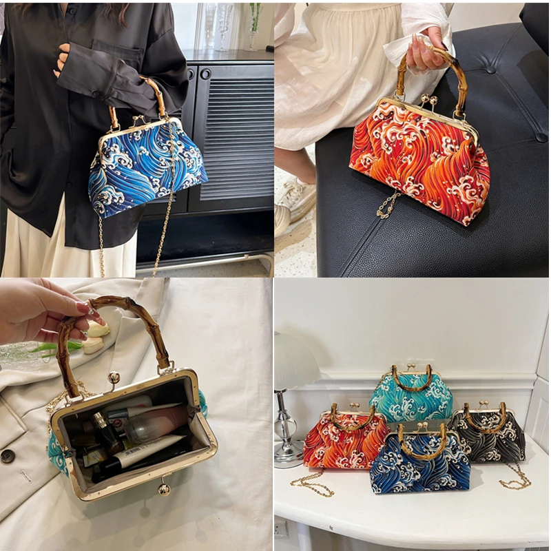 Nuova Borsa da Sera di Lusso per Donna, Clutch Estiva alla Moda, Borsa a Tracolla con Catena per Feste, Borsetta Femminile - immagine 6