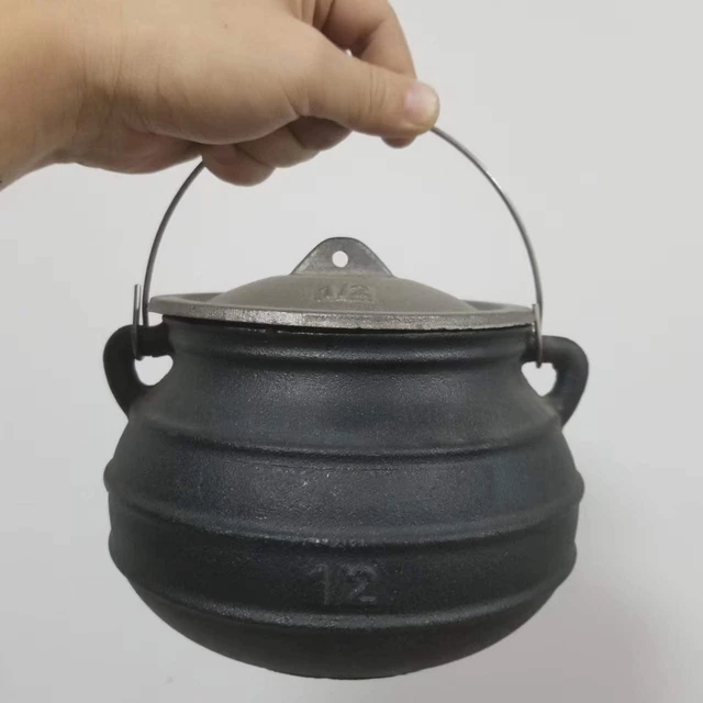 Cast Iron Cauldron Potjie Pot Large Cast Iron Kettles Open 