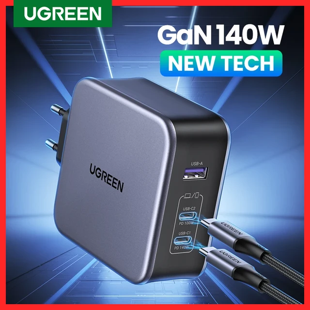 Ugreen Uk Plug Gan 100w 65w Fast Charger  Usb Port Charger 3 Ports Fast  Charge - Uk - Aliexpress