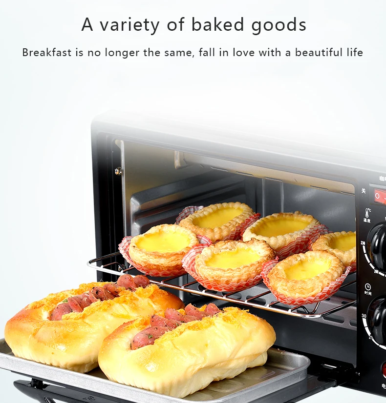 Description Picture 6 of itemHousehold 3 In 1 Multifunction Bread Toaster 9L Electric Oven Coffee Maker Pizza Egg Tart Oven Frying Pan Breakfast Machine