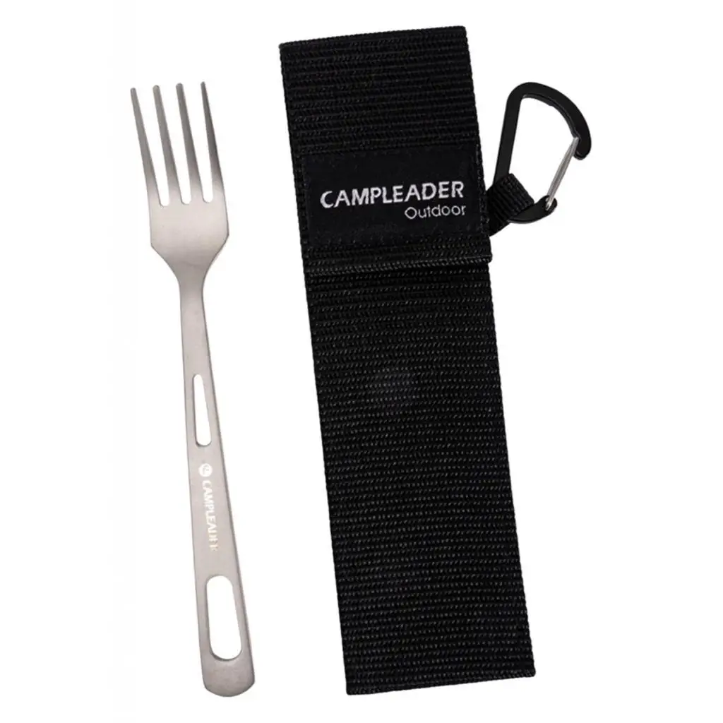 Titanium Camping Tableware Camping Utensils Metal for Backpacking Picnic 4