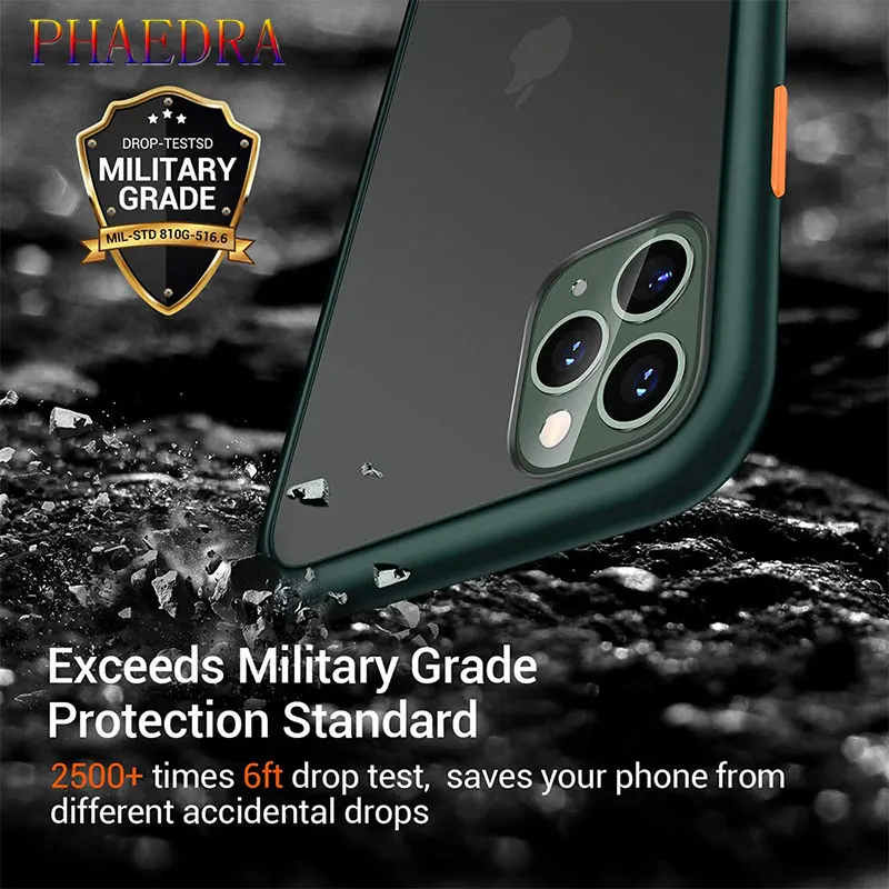 Matte Shockproof Soft Phone Case - Enhanced Protection Back Cover