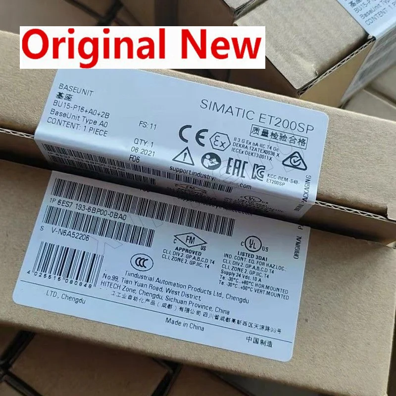 

Brand New Original 6ES7193-6BP00-0DA1 6ES7193-6BP40-0BA1 6ES7193-6BP00-0BA1 One Year Warranty Fast Shipping PLC Module