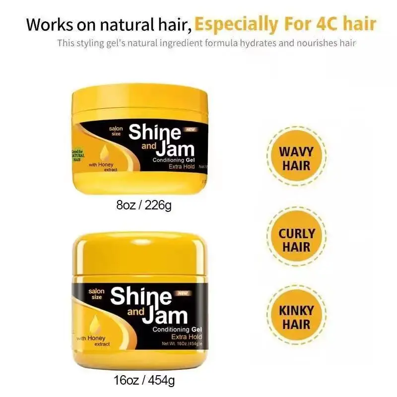 Shine and Jam Braid Gel Tames Frizz Smoothing Gel Good for Twist Locs Edge  Control Wax for Women Men Non-greasy Edge Smoother