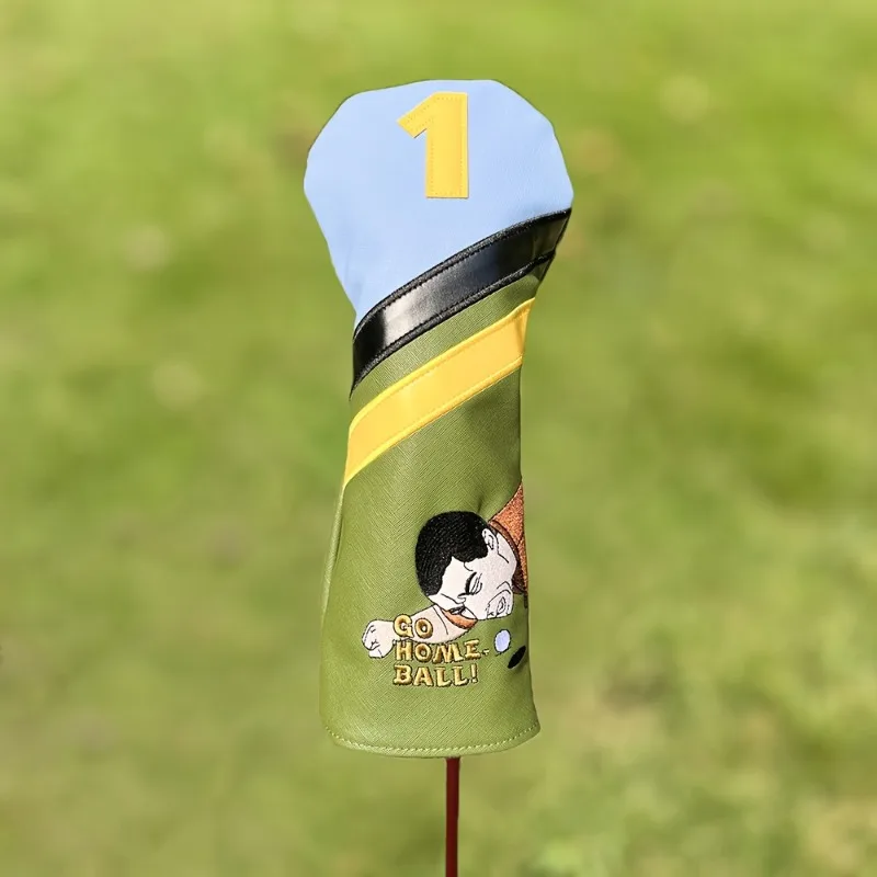 Golf Headcovers, Driver Wood Cover Set, Driver Fairway Hybrid Golf Wood Clubs Head Cover 2