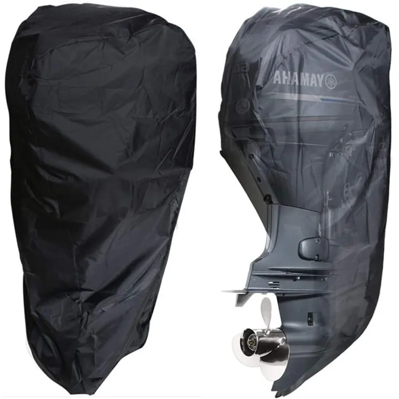 thumbnail image 2 of Boat Motor Covers,Heavy Duty Full Size Outboard Boat Engine Cover 600d Waterproof Oxford 1003387 2 of 14