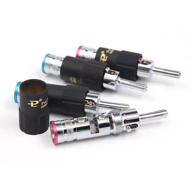 

Hi-end Gold Rhodium Plated Audio Video Speaker Jack Copper 8mm Self-locking Male Connecter Banana Plug