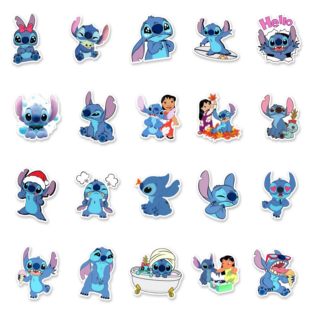 10/30/50PCS Disney Cute Stickers DIY Phone Guitar Laptop Luggage Skateboard Graffiti Decals Fun Kid