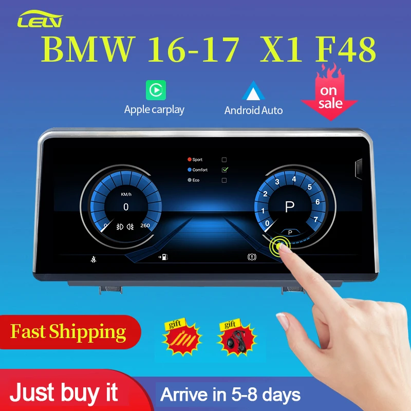 Factory Price 10.25&quotHD 8 Core Android11 Auto Radio Apple Carplay For 16-19Years BMW X1 F48 Car Player Multimedia GPS Navigation |