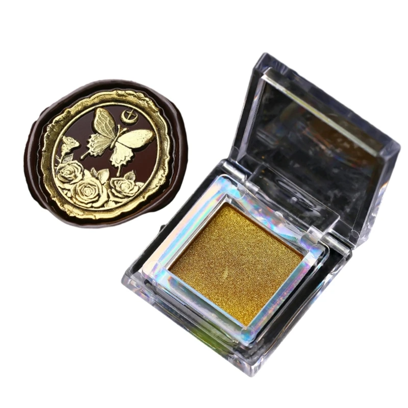 Metallic Lustre Wax Finish for Decorative Sealing and Envelope Art