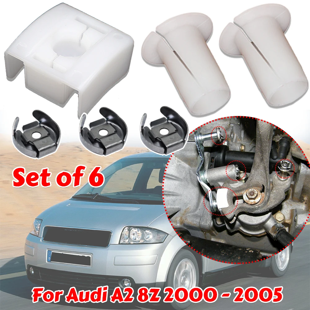 Gear Selector Wiring Lock Washer Shift Relay Lever Slide Bushing Kit Sliding Shoe Bearing Socket For Audi A2 8Z 2000 2001-2005