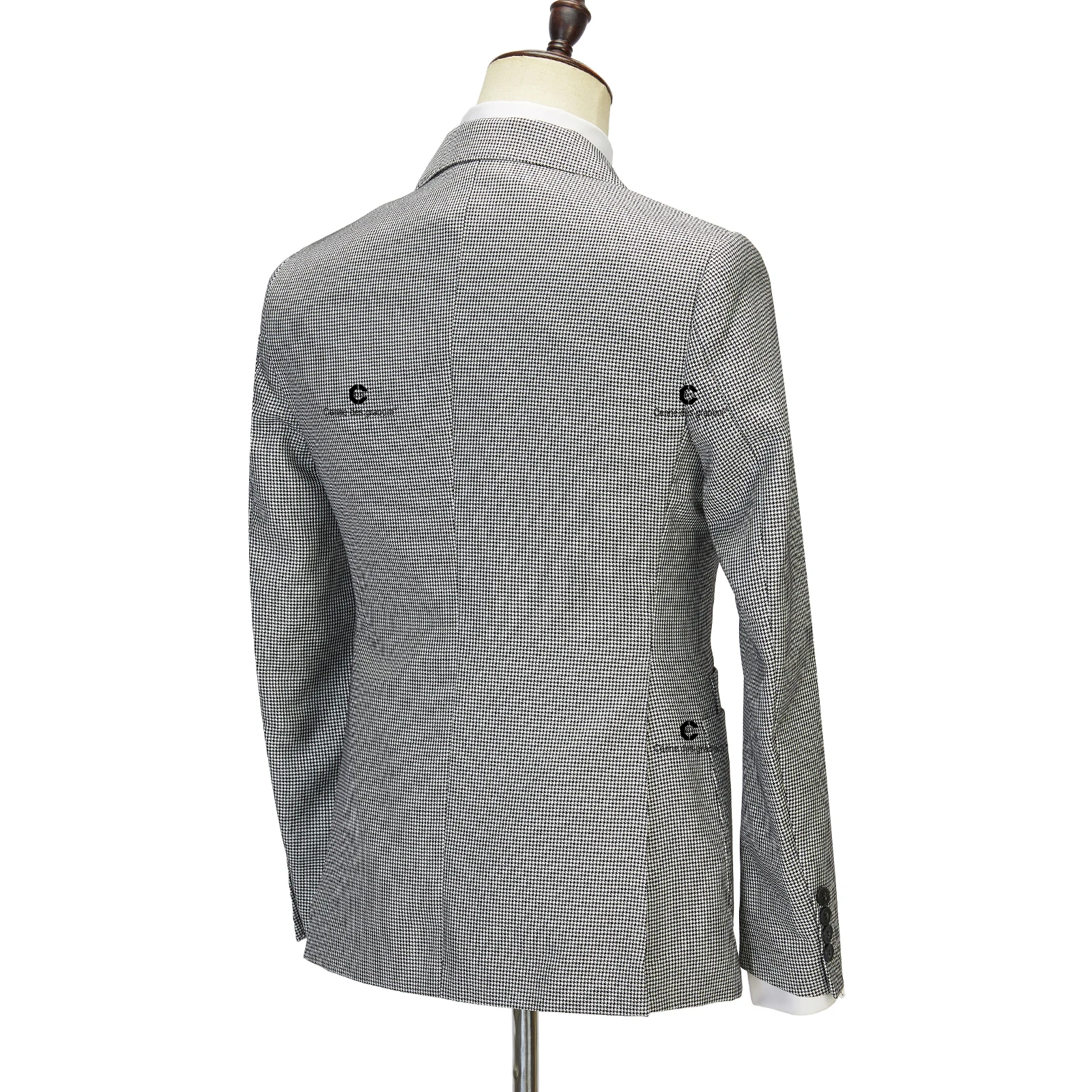 Cenne Des Graoom New Elegant Suits for Men Double Breasted 6 Button Jacket and Pants 2 Pcs Set Slim Fit Classic Business Formal 5