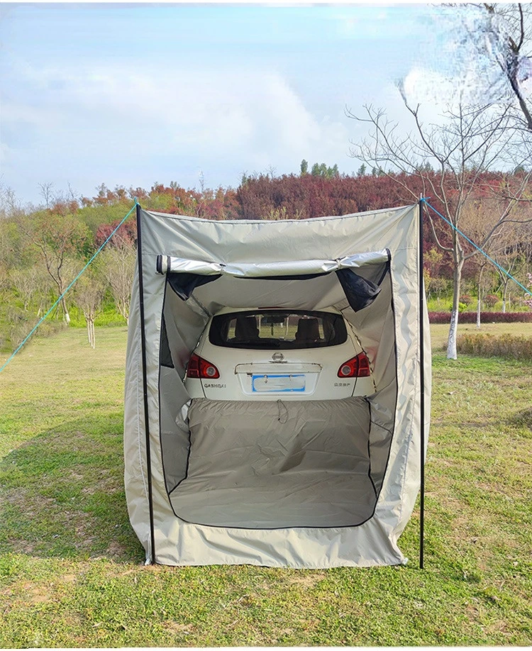 Car Rear Extention Tent 3-4 Person Portable Self Driving Outdoor Camping  Shelter SUV Beach Canopy Multi-function Sunshade Tarp - AliExpress