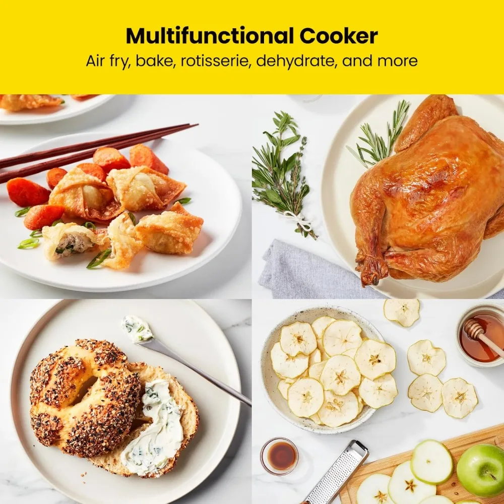 Multifunctional Digital Air Fryer+ Rotisserie, Dehydrator, Convection Oven, 17 Touch Screen Presets Fry, Roast, Dehydrate, Bake 4