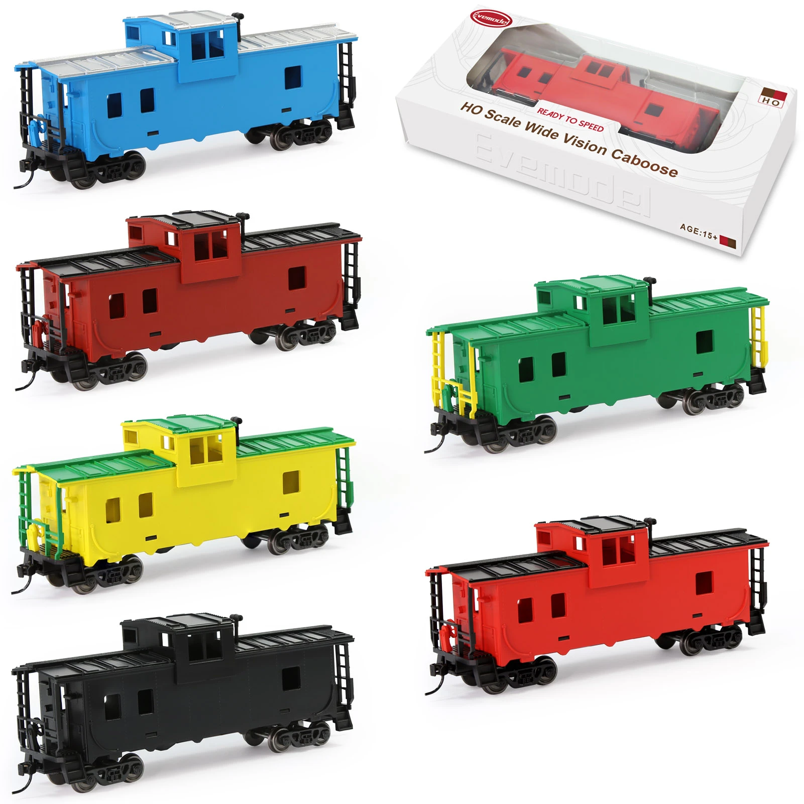 3 Units Evemodel Trains c8763 Ho Scale 187 Painted Unlettered 36