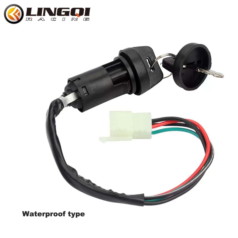 Motorcycle Ignition Switch Ignition Starter Switch 4 Pin with 2 Keys For Motorcycle ATV Dirt Bike