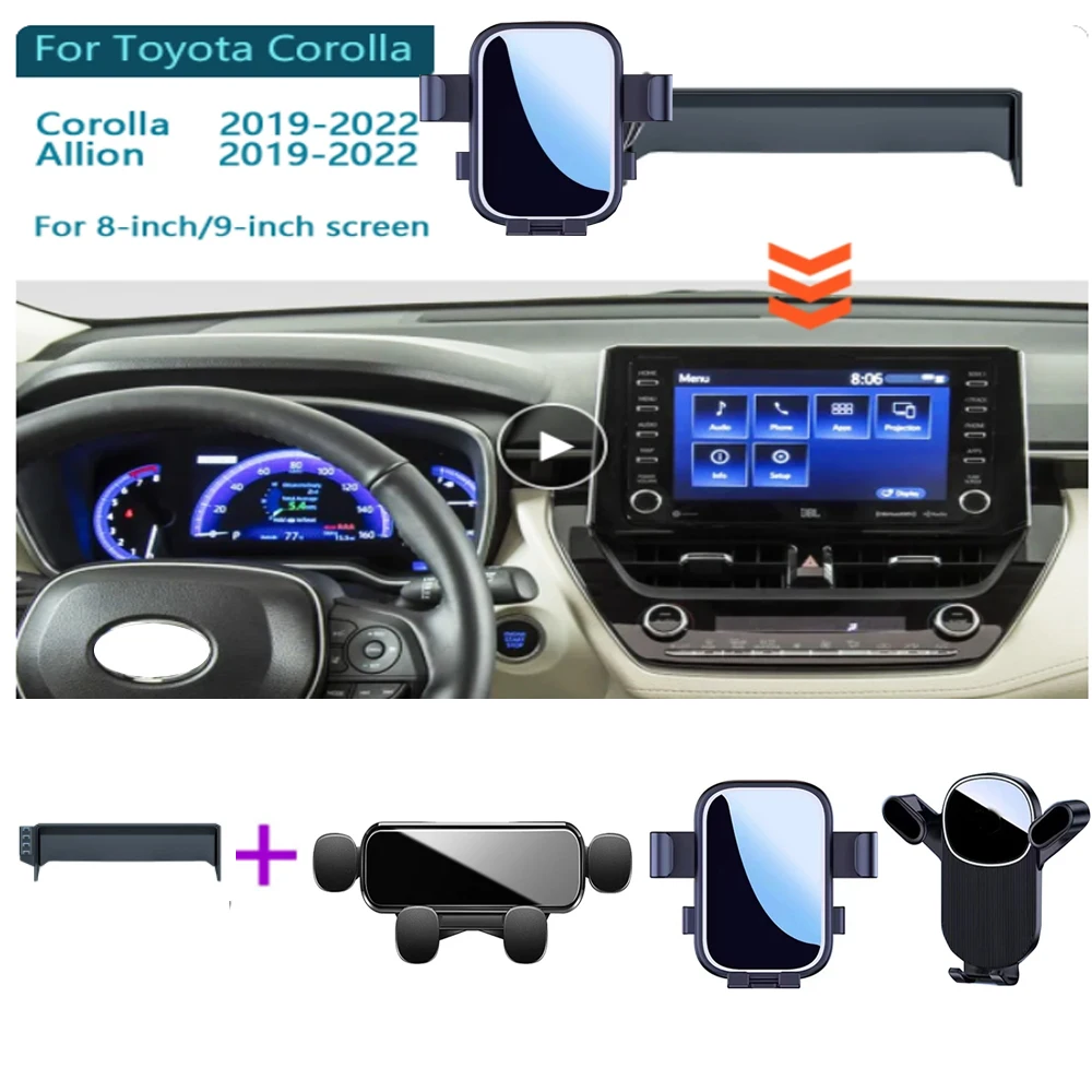 

Держатель для автомобиля для Toyota Corolla 2019 - 2022 8/9 дюймов, подставка для GPS, специальный кронштейн для крепления, аксессуары