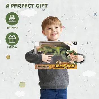 Joyfy Remote Control Walking Dinosaur Big T rex Dinosaur Robot Toy with Light Sound Electric Animal for Kids Best Birthday Gift 2