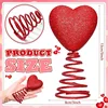Red Mini Valentine Day Tree Topper Glitter Heart Shape Tree Hat Valentines Decorations Home Decoration Chic Hanging Decorations 2