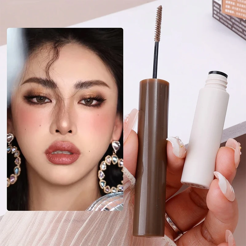 Natural Waterproof Liquid Dyeing Eyebrow Cream Quick Lasting Drying Dry Brown Gray Dyed Eyebrow Enhancement Makeup 2