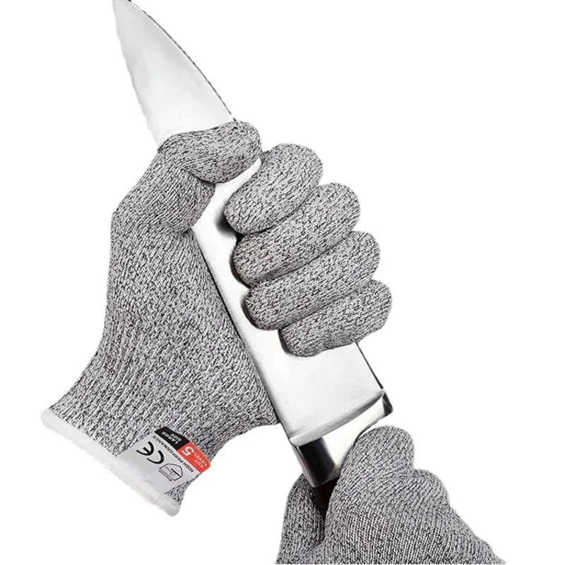 Level 5 Cut Proof Stab Resistant Wire Metal Glove Kitchen Butcher Cuts Gloves for Oyster Shucking Fish Gardening Safety Gloves 4