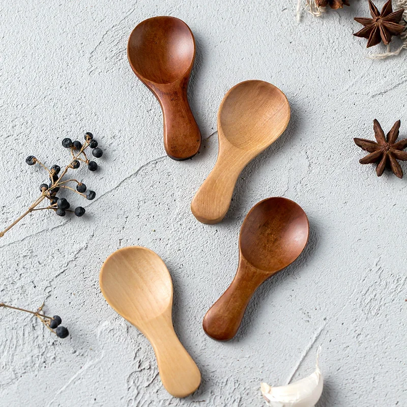 4Pcs Mini Wooden Spoons 2