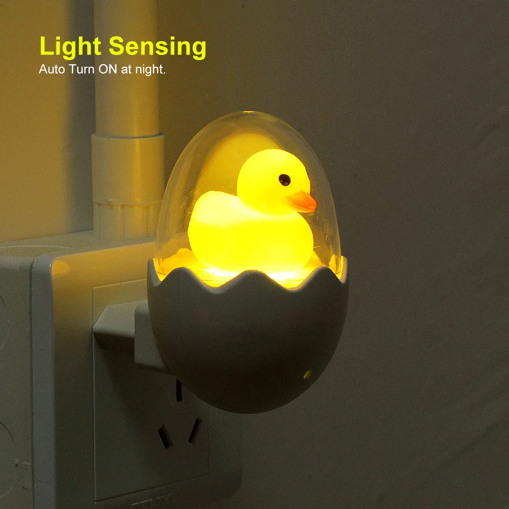 Light Duck Lamp Bedroom Plug Eu Plug Duck Socket Light Led Night