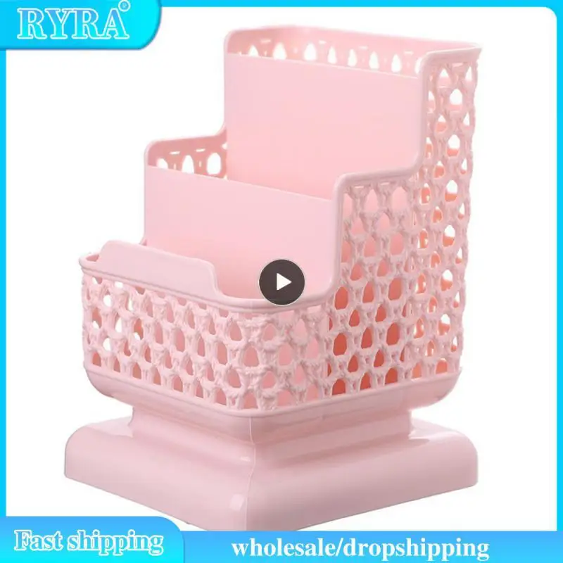 

Большой Вместительный милый держатель для ручек, Настольная однотонная коробка для хранения, настольный органайзер, подставка, офисные канцелярские принадлежности