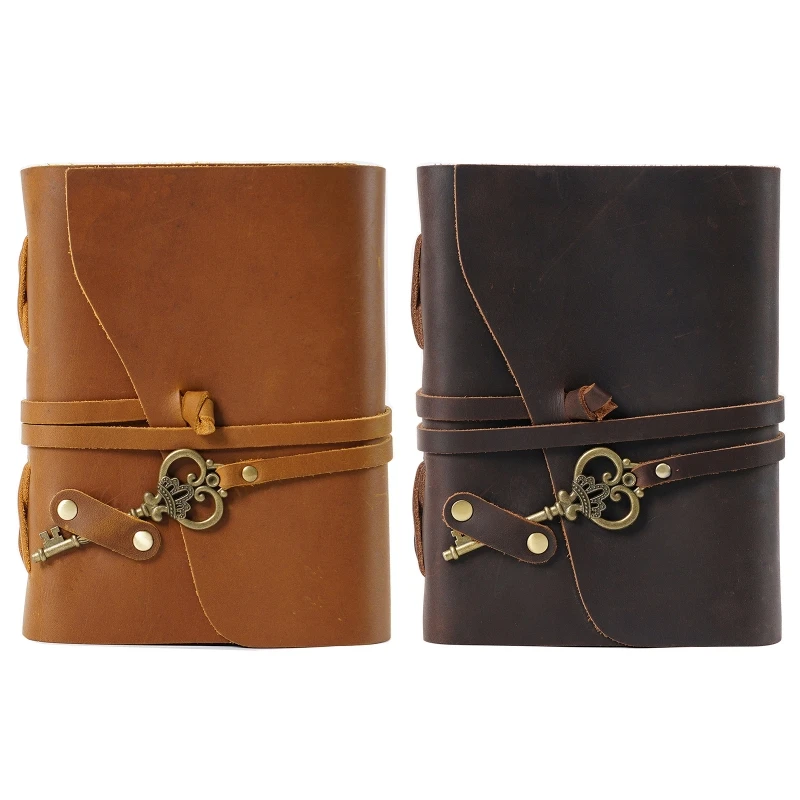 

for Creative Leather Softcover Notebook Ink-proof Bandage Journal Travel Writing Notepad Birthday Gift for Kids Teens Ad