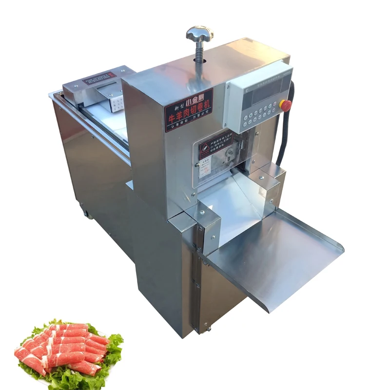 

Commercial Lamb Beef Roll Cutting Machine Cut Mutton Rolls Machine Adjustable Thickness Electric Meat Slicer 2200W