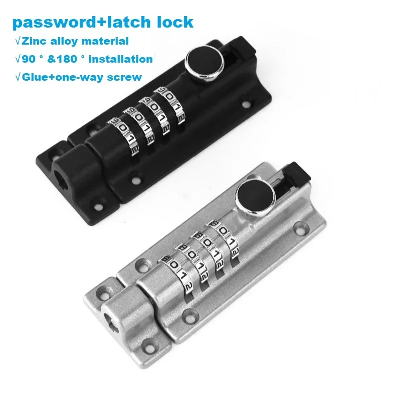 

Digital Code Door Lock Outdoor Waterproof Burglar Door Buckle Refrigerator Mailbox Drawer File Locker Password Latch Lock