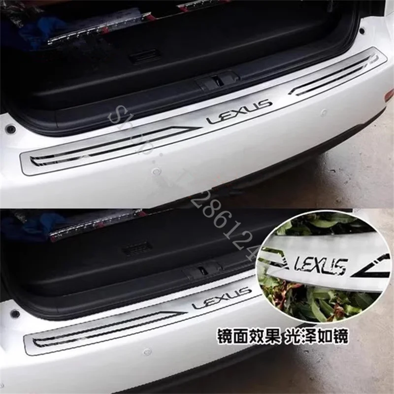 For Lexus RX270/RX350/old RX450H 2009~2015 Rear Door Bumper Protector sill plate Protector Sill Rear boot guard Trim