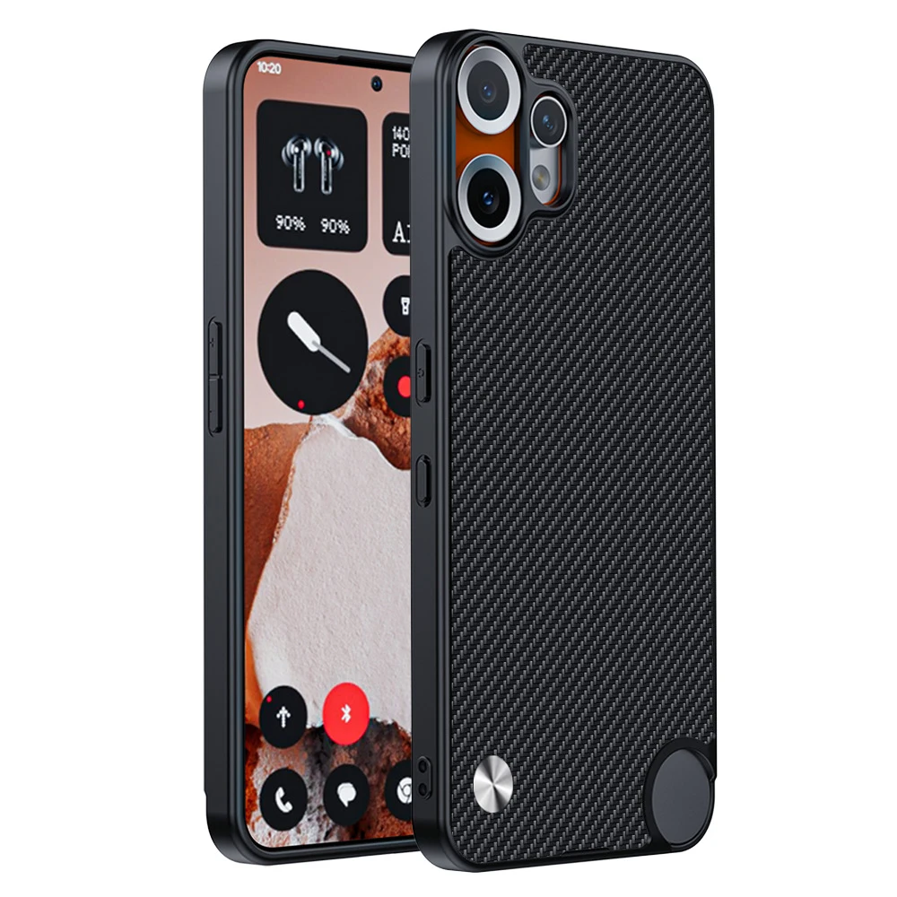 Luxury Fiber Texture PU-Leather Shockproof Phone Case