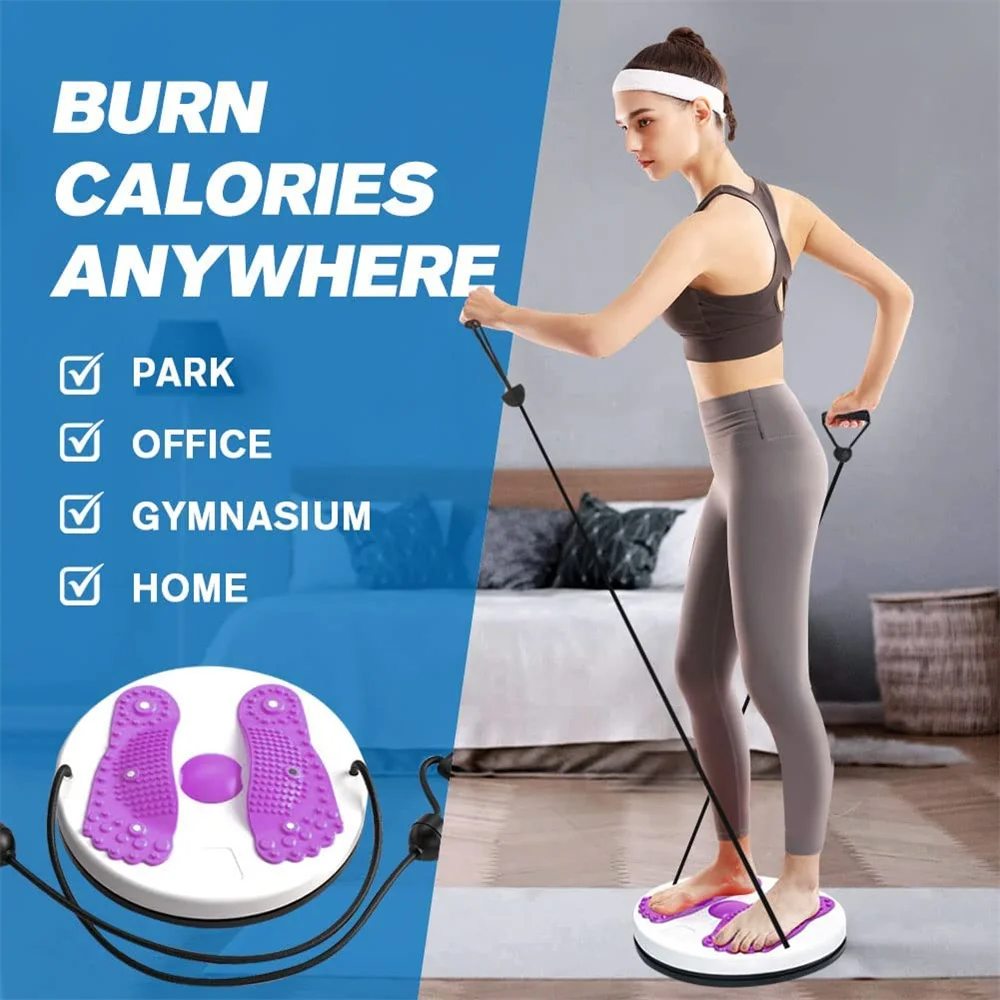 Waist Twisting Disc Unisex Waist Trainer Health Thin Exerciser Twist Board Exercise Foot Massage Plate Fitness Equipment waist twisting disc