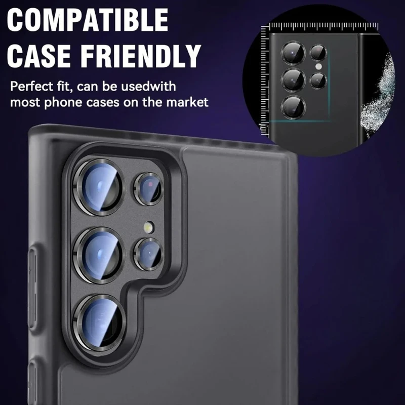 Premium Back HD Camera Protector with 3D Rear Glass Ring Lens Accessories