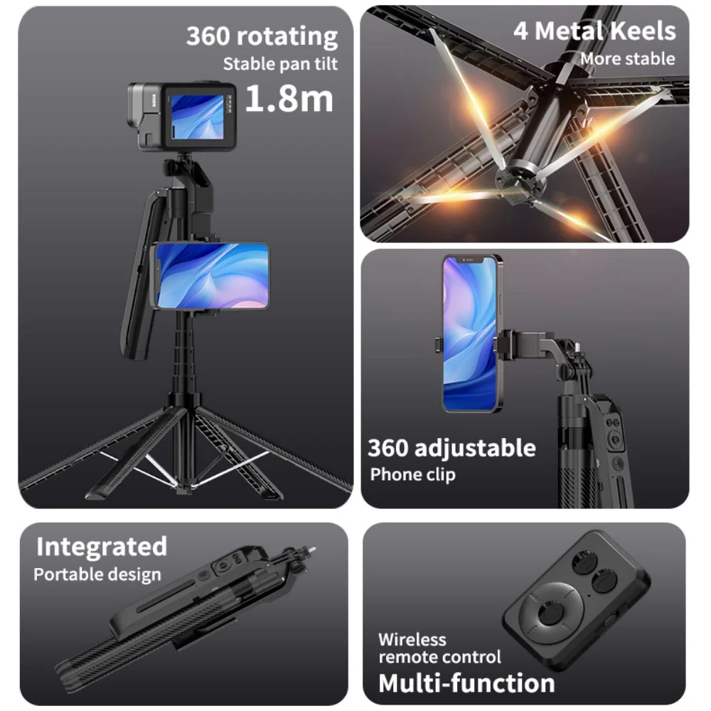 MEUYAG face tracking Selfie Stick Tripod Monopod Stand Mobile Phone Support Wireless Gimbal Stabilizer For iPhone Android Holder