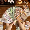 40pcs/lot Happy Notes Series Memo Pad Y2K Retro Decoration Scrapbooking Collage Material Message Note Paper School Stationery 1
