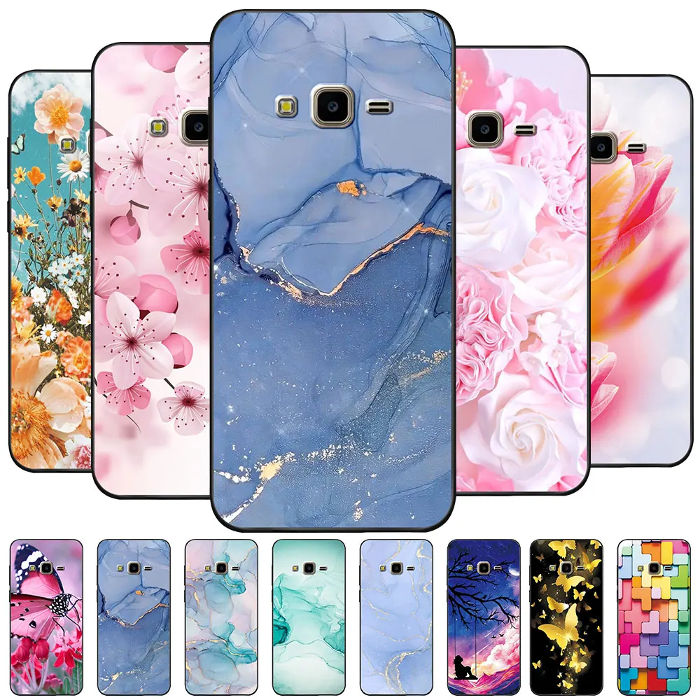 Custodia Per Samsung J7 Neo Coque 5.5 "Tpu Soft Silicone Fashion Phone Funda Per Samsung Galaxy J7 Neo Case Cute Bumper Cover Capa