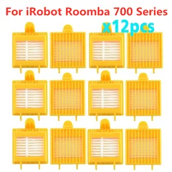 Replacement Hepa Filter 12pcs for iRobot Roomba 700 Series 760 770 780 790 Vacuum Cleaner Accessory Kit Replace Spare Parts