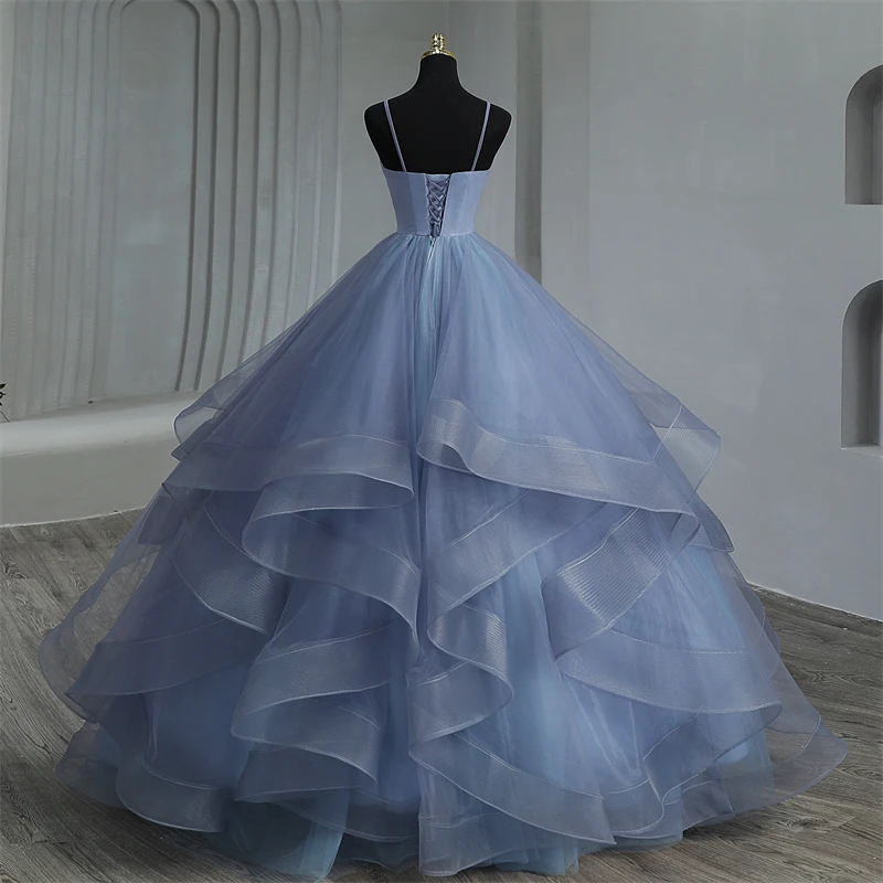 Y&M Novias Boho Quinceanera Dresses Ruffles Sweetheart Spaghetti Straps Simple Party Princess Dress Vestidos De Quinseanera quinceanera dresses