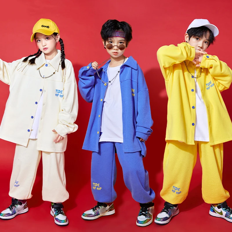 

Fashion Jazz Performance Costumes Loose Shirts Cargo Pants Suit Street Dance Outfits Ballroom Hip Hop Dance Clothing DQS8888