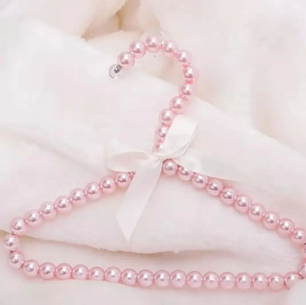 Cintre,2-5-10 Pièces Enfants Cintre Bébé Chiot Bowknot Perles En Plastique De Mode Cintre Chat