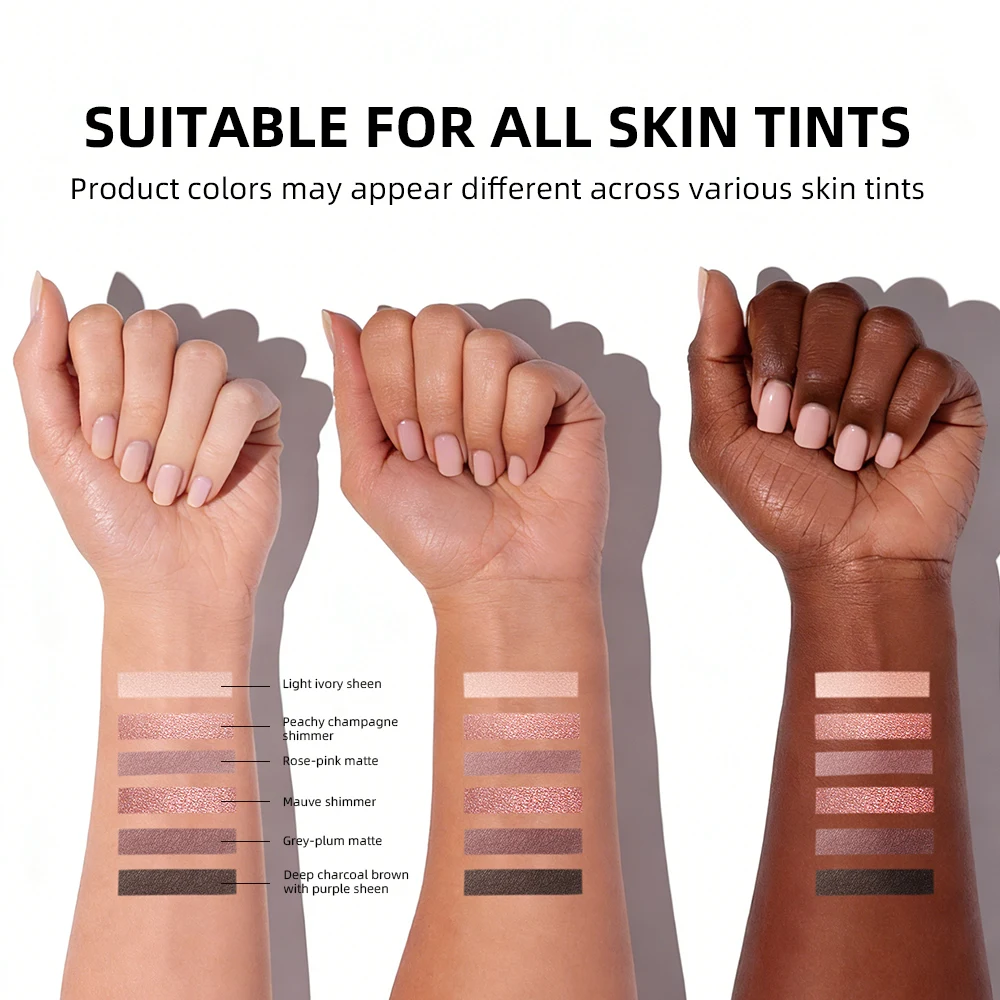 Best Selling Naked2 Basics Eyeshadow Palette, 6 Matte Neutral Contour Shades With Mirror, Velvety Smooth Long Lasting Waterproof_voghion.com