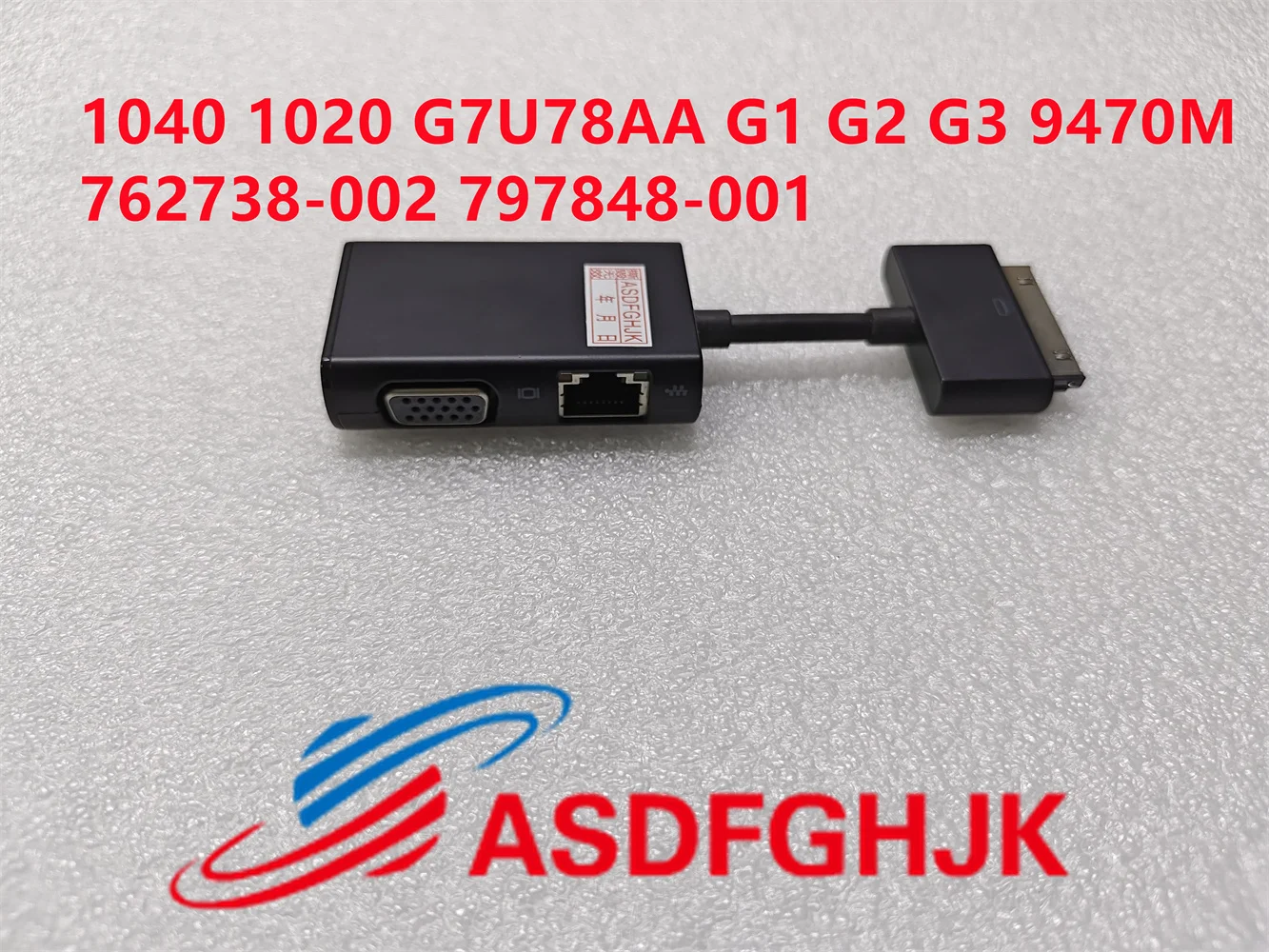 Convertitore Originale Adattatore Ethernet Vga 762738-002 797848-001 Per Hp Elitebook Folio 1040 1020 G7U78Aa G1 G2 G3 9470M 1030 Nuovo