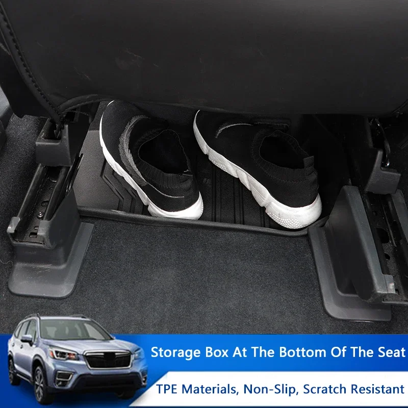 

Car Under Seat Storage Box Seat Bottom Pallet Organizer Stowing Tidying Fits For Subaru Forester 2019 2020 2021 Accessories