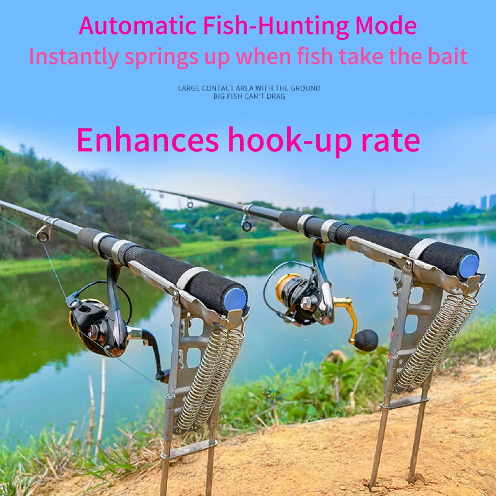 Fishing Rod Holder Ground Rod For Lakes Ponds Rivers Streams